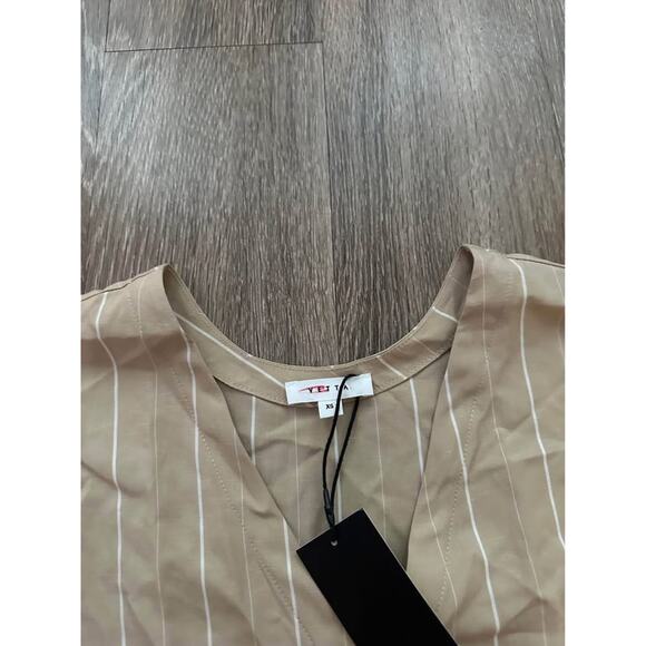 VETTA Capsule‎ Women’s Upcycled Slouchy Striped Minimalist Boyfriend Top NWT- XS - Picture 4 of 9